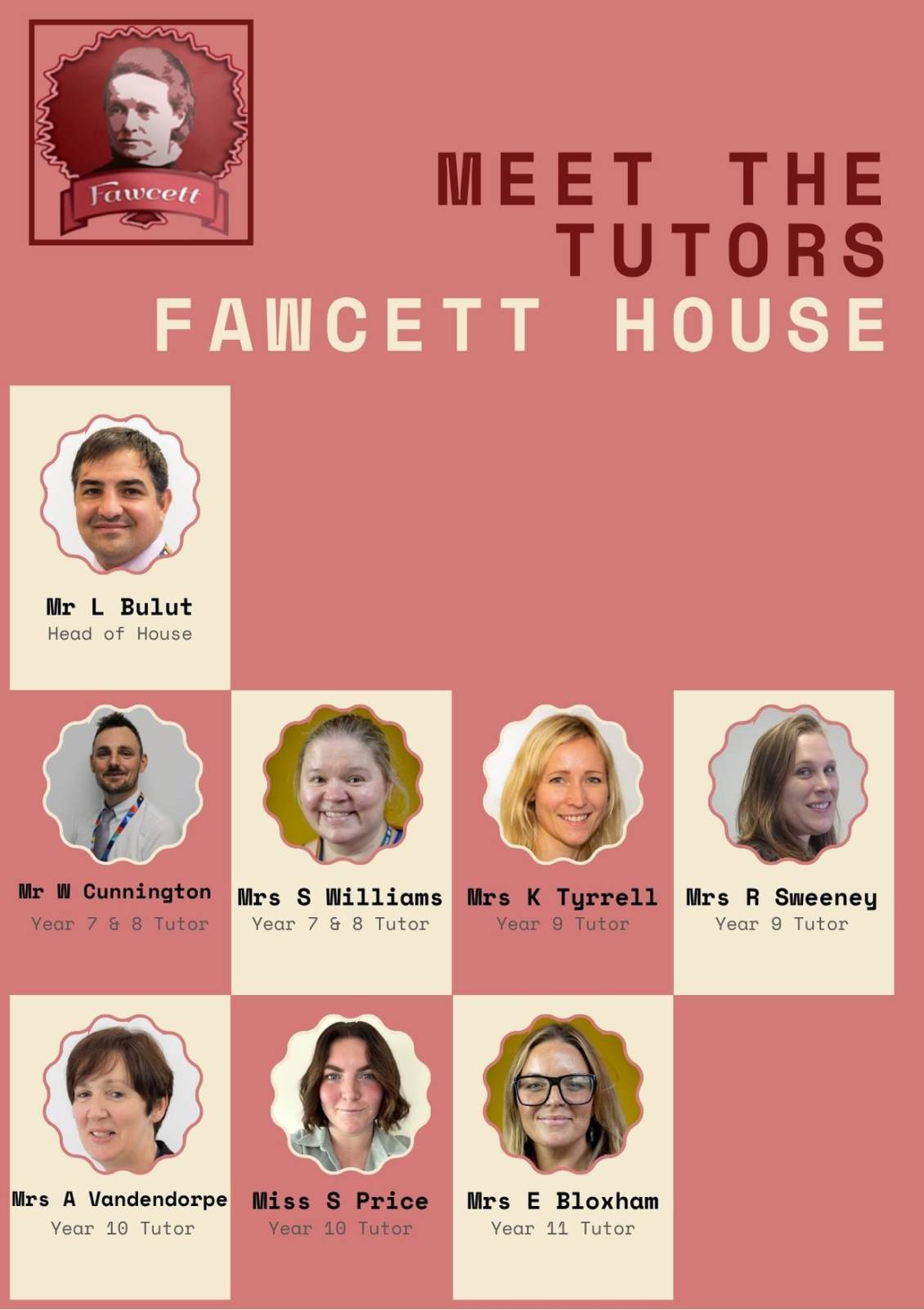 Meet the Tutors - Fawcett House Meet the Tutors - Fawcett House